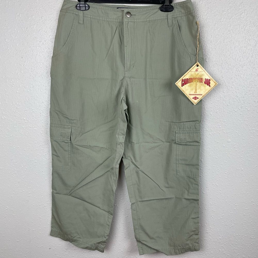 NWT Caribbean Joe Cropped Cargo Pants Size 10